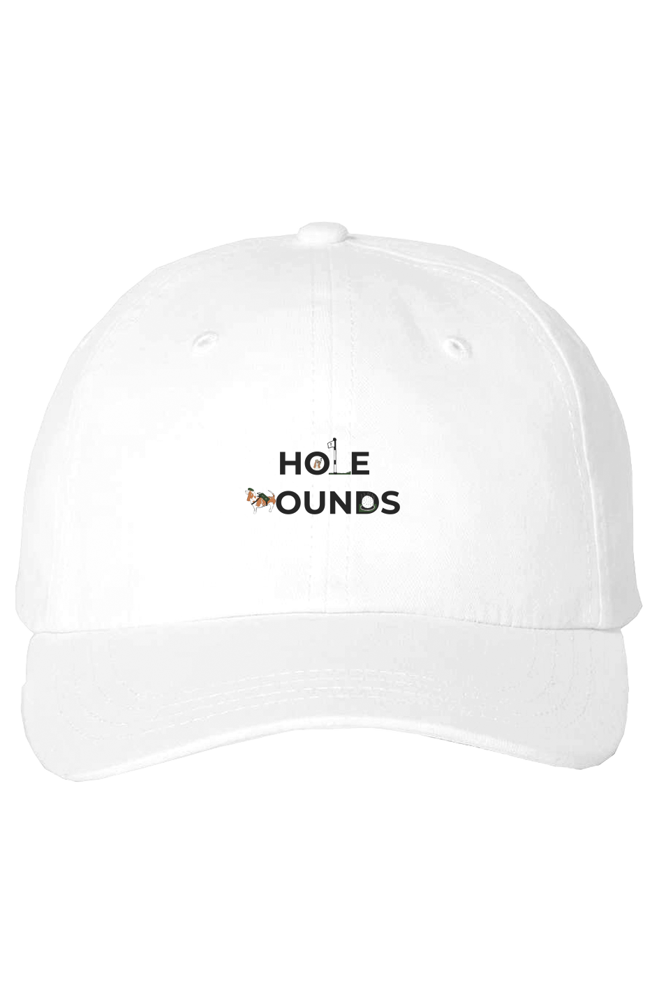 Hounds Mark Dad Hat - White