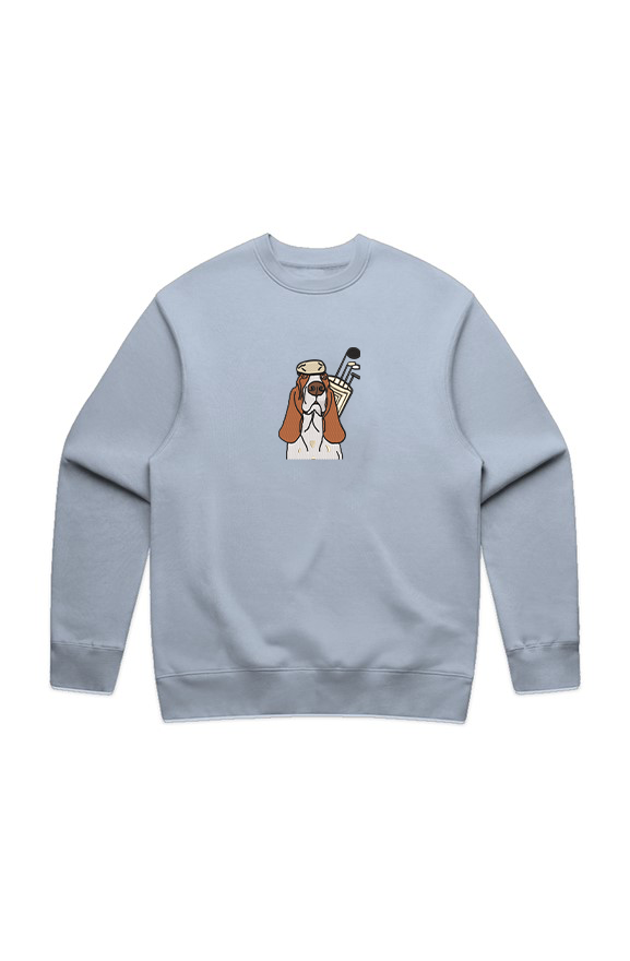 Caddy Crest Crew Neck - Powder Blue