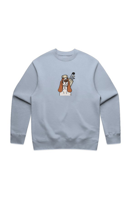 Caddy Crest Crew Neck - Powder Blue