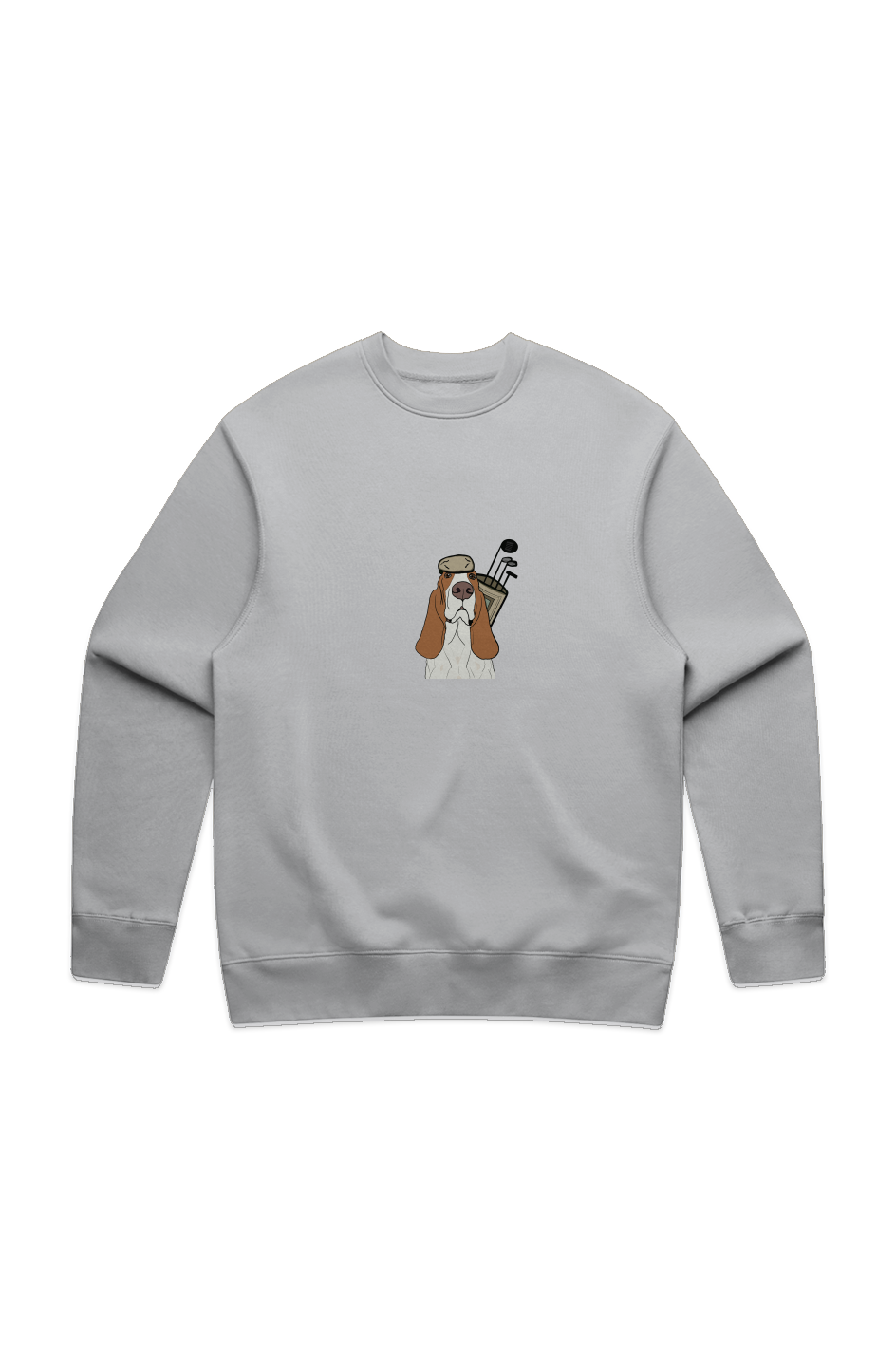 Tan Caddy White Heather MENS RELAX CREW