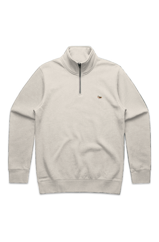 Caddy Green Logo MENS STENCIL HALF ZIP