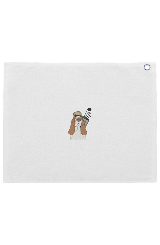 Tan Caddy Large Golf Towel